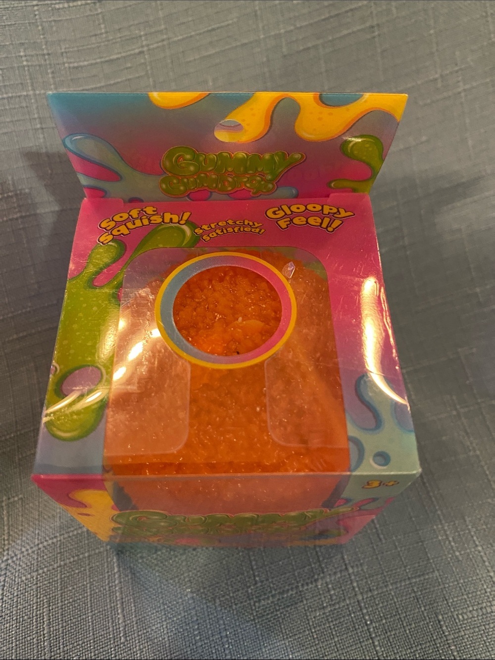 Orange gummy gumdrop mini squishy - Picture 5 of 5